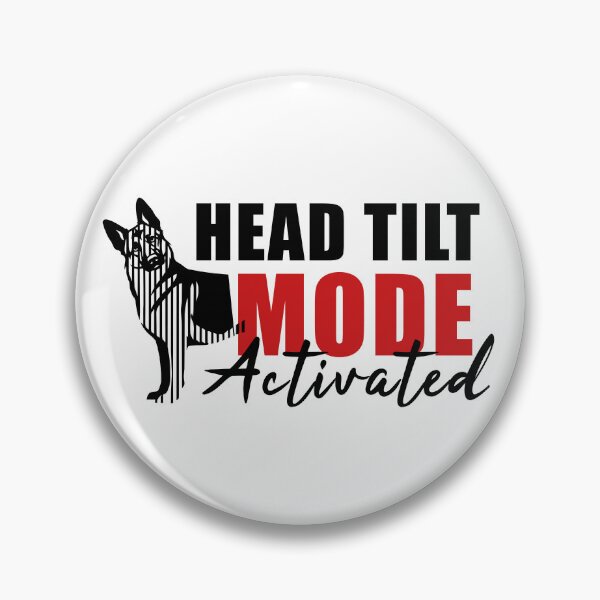 Item preview, GSD Head Tilt Mode Activated - Minimalist Dog linear silhouette designed and sold by Pfotenfaden.