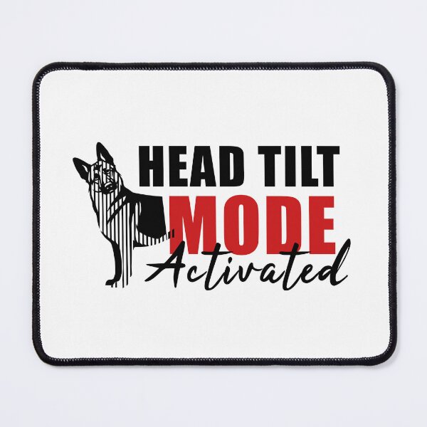 Item preview, GSD Head Tilt Mode Activated - Minimalist Dog linear silhouette designed and sold by Pfotenfaden.