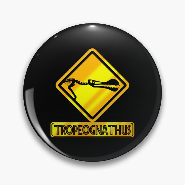 Item preview, Tropeognathus Crossing – Prehistoric Pterosaur Fossil Sign designed and sold by Grimtech Workshop.