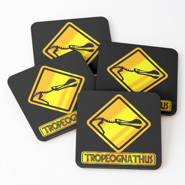 Item preview, Tropeognathus Crossing – Prehistoric Pterosaur Fossil Sign designed and sold by Grimtech Workshop.