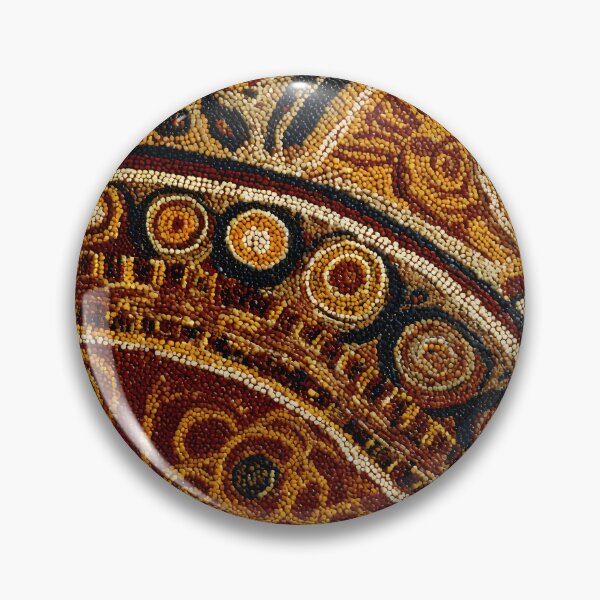 Item preview, Australian Aboriginal Art Tribal Abstract Wall Painting designed and sold by GrinGalore.