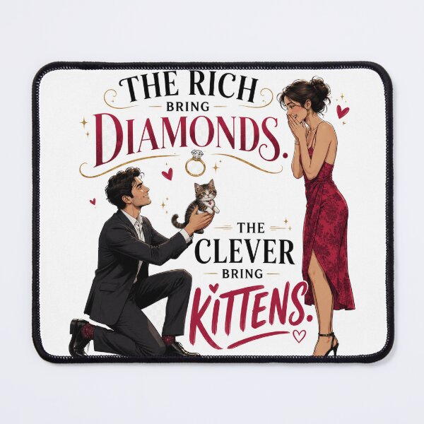 Item preview, The Clever Bring Kittens Funny Proposal Design designed and sold by planetreynolds.