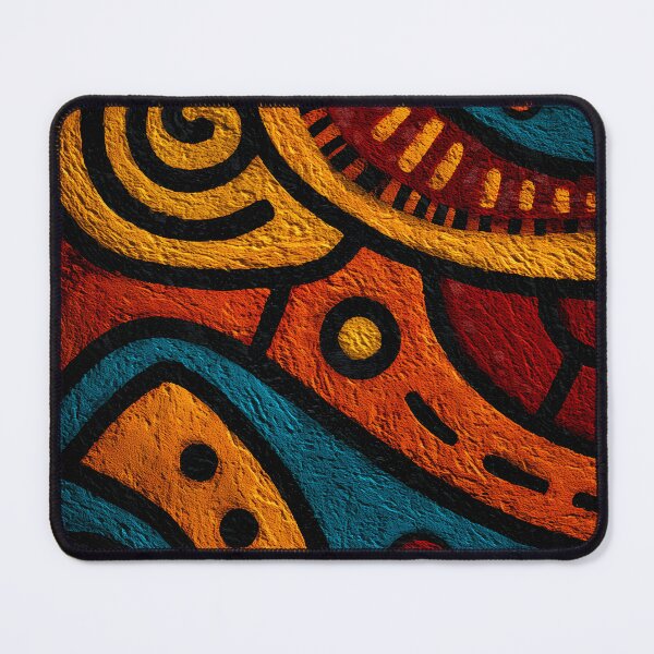Item preview, Abstract Australian Aboriginal Tribal Art Wall Painting designed and sold by GrinGalore.