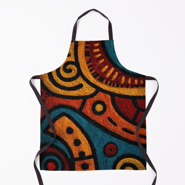 Item preview, Abstract Australian Aboriginal Tribal Art Wall Painting designed and sold by GrinGalore.
