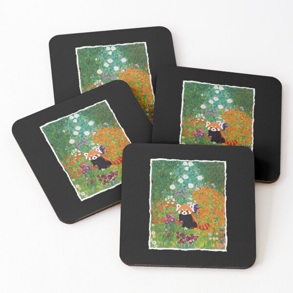 Item preview, Red Panda Sitting In Wildflower Garden Colorful Cottagecore designed and sold by JordynLadukeg65.