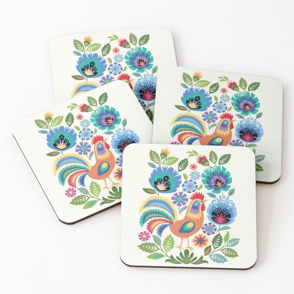 Item preview, Polish Folk Style Wycinanki Rooster & Flowers designed and sold by Barbara Pixton.