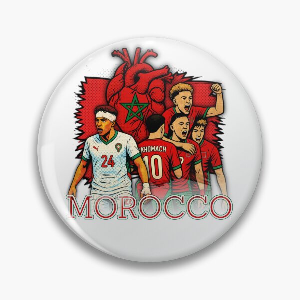 Item preview, Morocco Football Team Retro designed and sold by re2m.