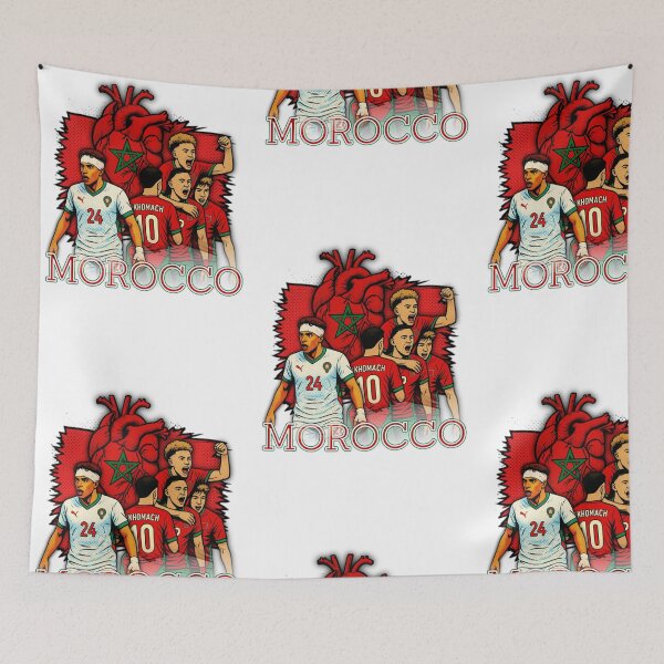 Item preview, Morocco Football Team Retro designed and sold by re2m.