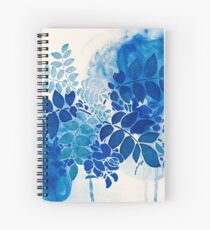 Blumenstrauß bleu abstrai / abstrakter blauer Blumenstrauß Spiralblock