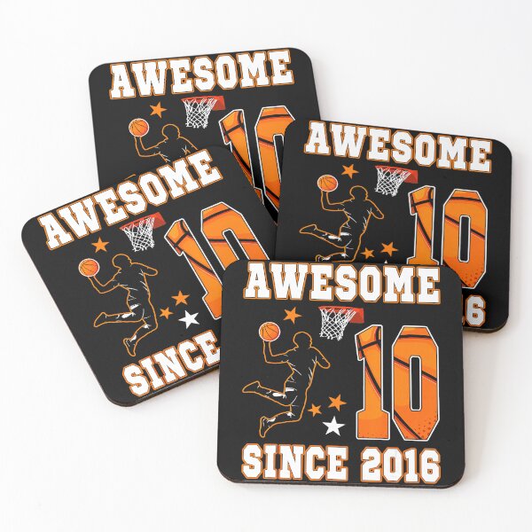 Item preview, Awesome Since 2016 Basketball Birthday For 10 Year Old Boys designed and sold by allistermariam.