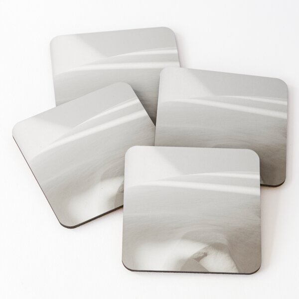 Item preview, Minimalist White Snow Dunes | Soft Abstract Winter Landscape Digital Art designed and sold by Midnight Veil Designs.