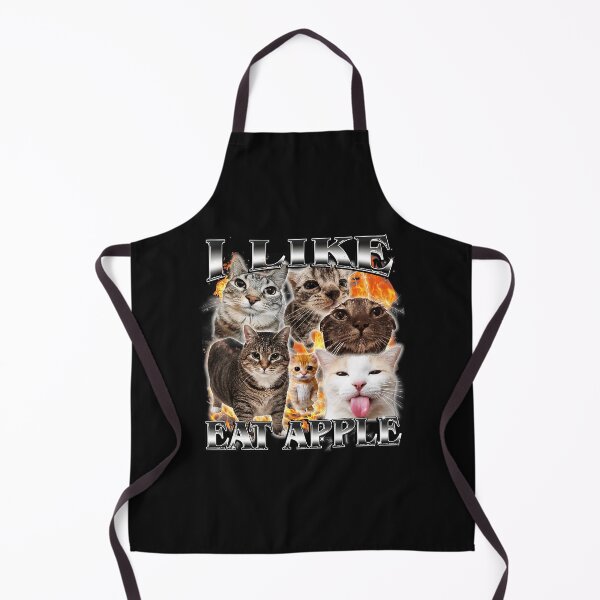 Item preview, Funny Apple Loving Cat Collage With Chaotic Meme Energy designed and sold by Masonixem.