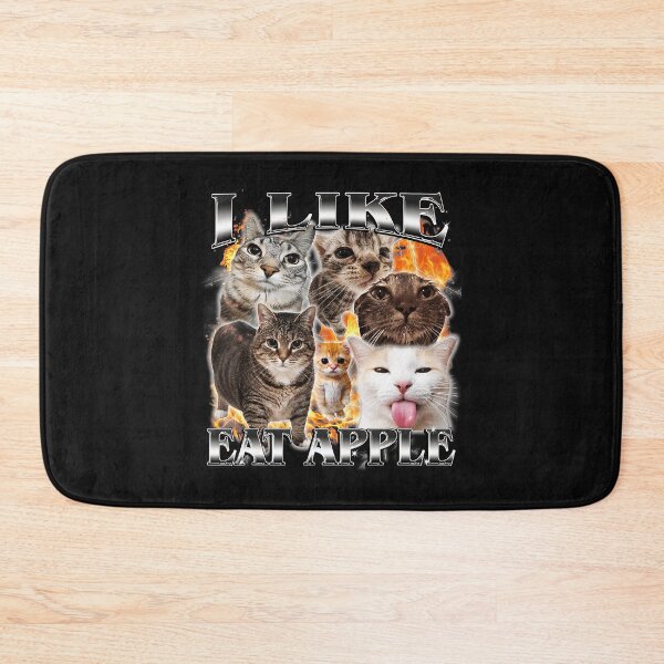 Item preview, Funny Apple Loving Cat Collage With Chaotic Meme Energy designed and sold by Masonixem.
