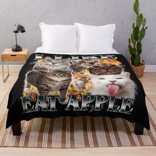 Item preview, Funny Apple Loving Cat Collage With Chaotic Meme Energy designed and sold by Masonixem.