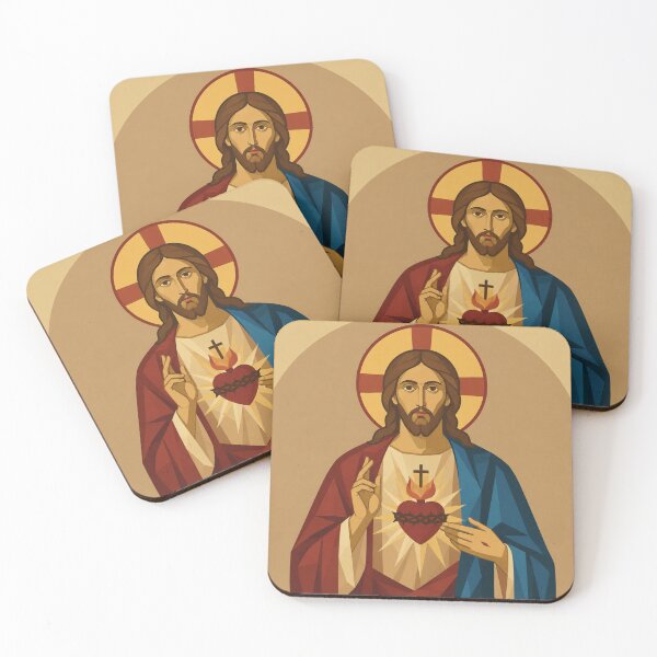 Item preview, Sacred Heart of Jesus Icon by Leonid R. Bozio designed and sold by The Great  Art.