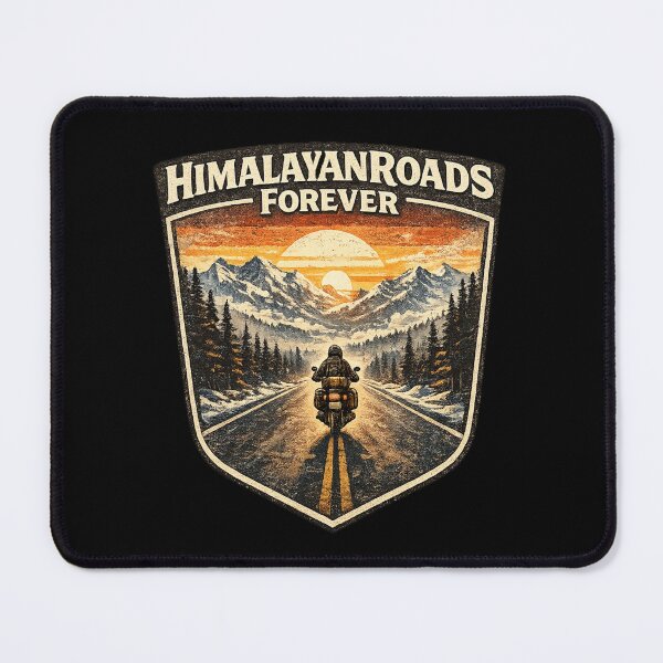 Item preview, Himalayan Roads Forever Motorcycle Adventure Rider Vintage Travel Design designed and sold by Globalcitytees.