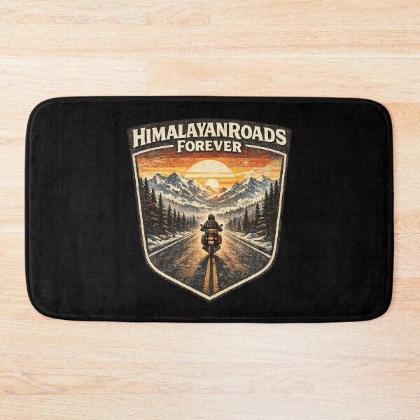 Item preview, Himalayan Roads Forever Motorcycle Adventure Rider Vintage Travel Design designed and sold by Globalcitytees.
