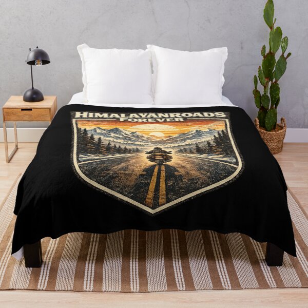 Artikelvorschau, Himalayan Roads Forever Motorradabenteuer Vintage-Reisedesign entworfen und verkauft von Globalcitytees.