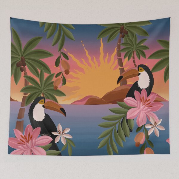 Item preview, Tropical Sunset Paradise designed and sold by prikanashiro.