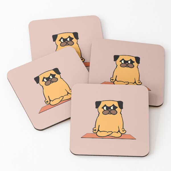 Item preview,  Pug Yoga Lotus Pose designed and sold by Huebucket.