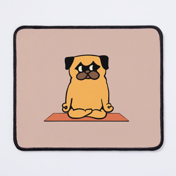 Item preview, Pug Yoga Lotus Pose designed and sold by Huebucket.