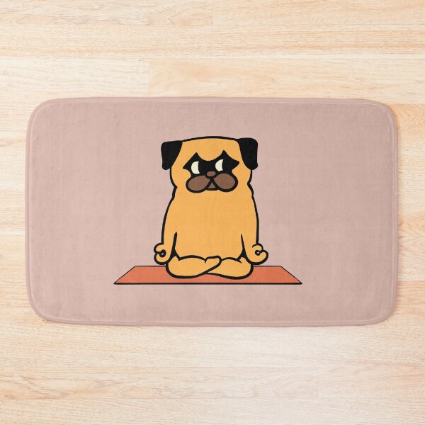 Item preview,  Pug Yoga Lotus Pose designed and sold by Huebucket.