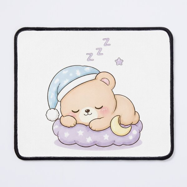 Item preview, Sleeping Kawaii Bear Cute Pastel Nighttime Animal designed and sold by Crazy Cats T-shirts.