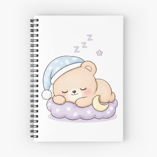 Item preview, Sleeping Kawaii Bear Cute Pastel Nighttime Animal designed and sold by Crazy Cats T-shirts.
