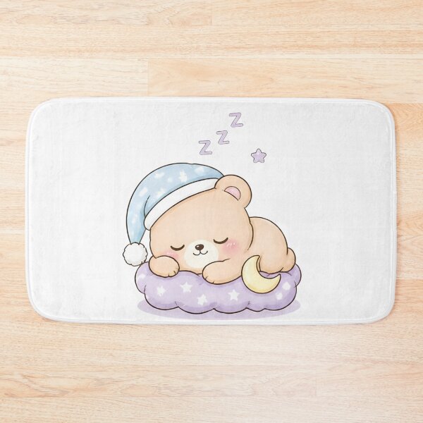 Item preview, Sleeping Kawaii Bear Cute Pastel Nighttime Animal designed and sold by Crazy Cats T-shirts.