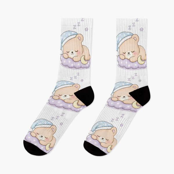 Item preview, Sleeping Kawaii Bear Cute Pastel Nighttime Animal designed and sold by Crazy Cats T-shirts.