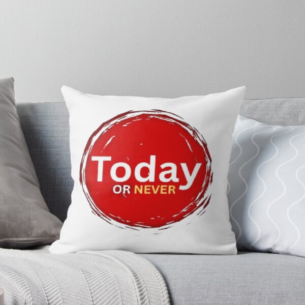 Item preview, Today Or Never Motivational Bold Red Circle Aesthetic  designed and sold by Madebyyash.