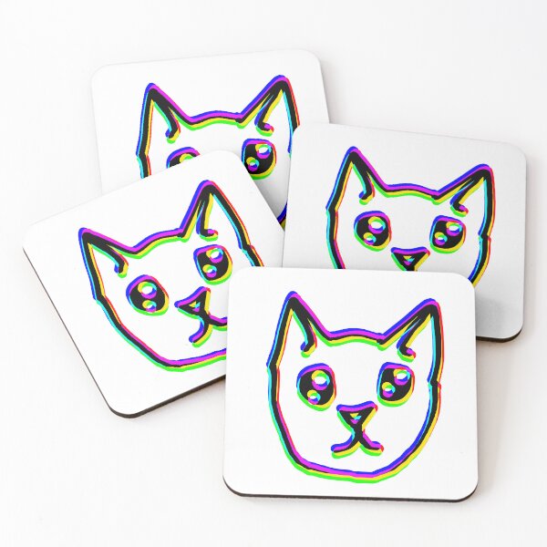 Item preview, RGB/CMYK cat face  designed and sold by luna-moon-emoji.
