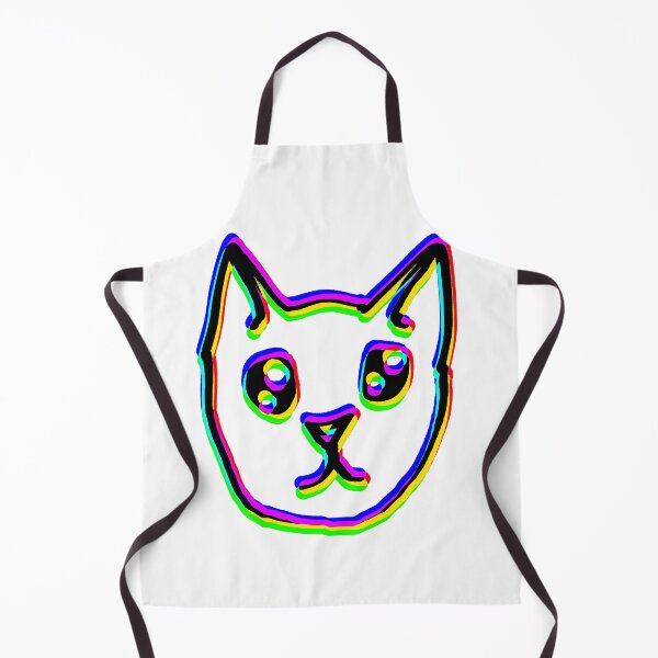 Item preview, RGB/CMYK cat face designed and sold by luna-moon-emoji.