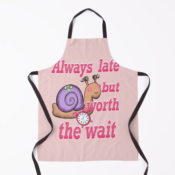 Item preview, Always Late But Worth The Wait Pink Snail designed and sold by Artonmytee.