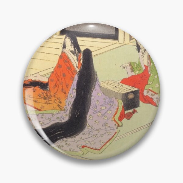 Item preview, Vintage Genji Story Ukiyo-e: Noble Women Playing Go Game in Kimono designed and sold by vekotpu.