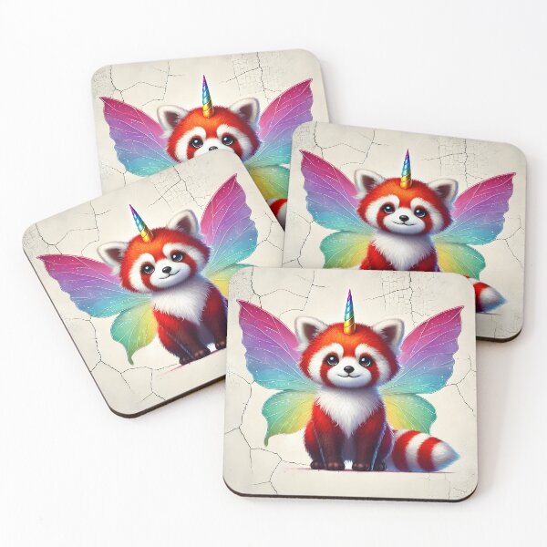 Item preview, Unicorn Red Panda, Ai Generated Art designed and sold by ACC .