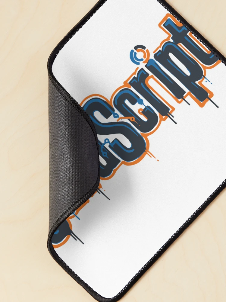 Thumbnail 2 of 5, Mouse Pad, JavaScript Script Style / Graffiti Developer Art designed and sold by ValentynaTyshenkoArt.