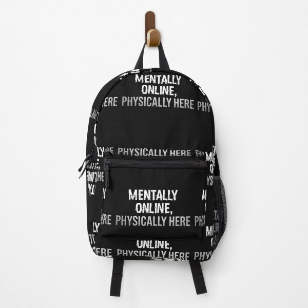 Item preview, Mentally Online Physically Here Burnout Tech Humor . designed and sold by  BreedCraft Studio.