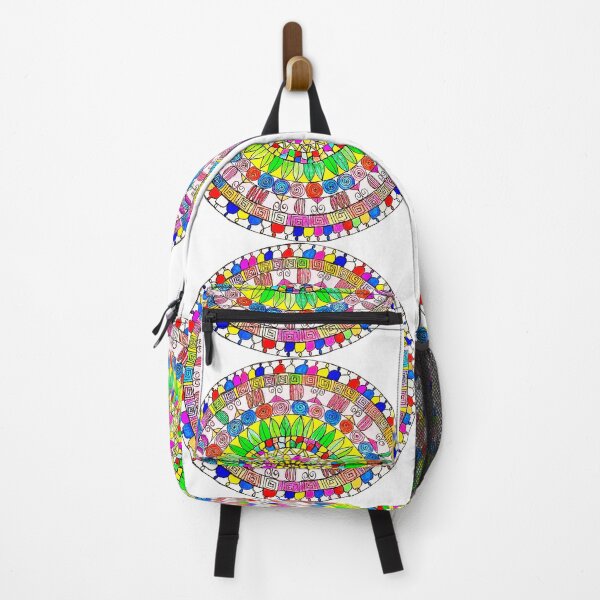 Item preview, Vibrant Summer Mandala Hand Drawn Geometric Art designed and sold by Stitched Stories.