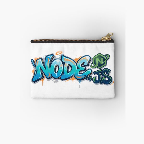 Aperçu de l'œuvre Style de codage urbain Node.js / Art de développeur graffiti créée et vendue par ValentynaTyshenkoArt.