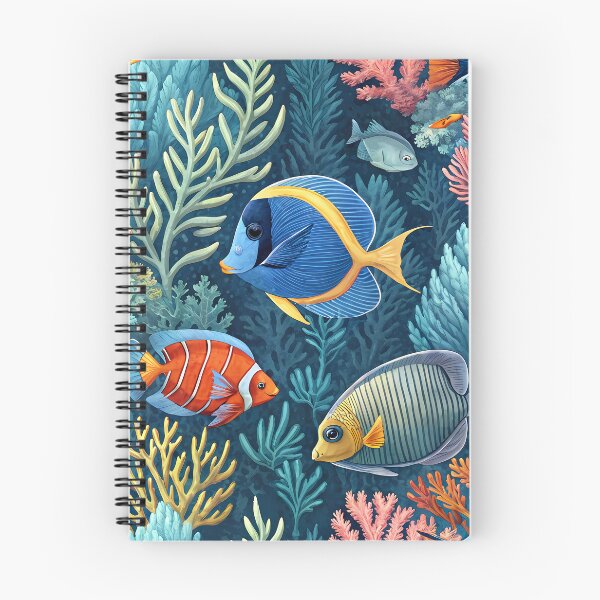 Item preview, Tropical Coral Reef Ocean Fish Pattern designed and sold by Tammy Winand Arts.