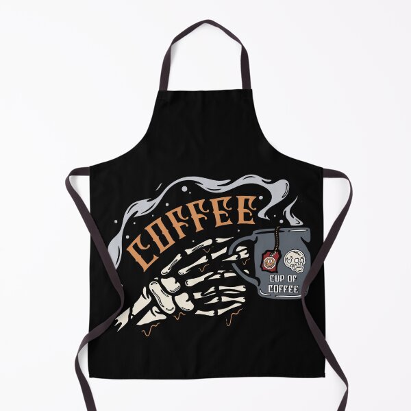 Item preview, Retro Typography Skeleton Hand Coffee Design designed and sold by FlatInkStudio.
