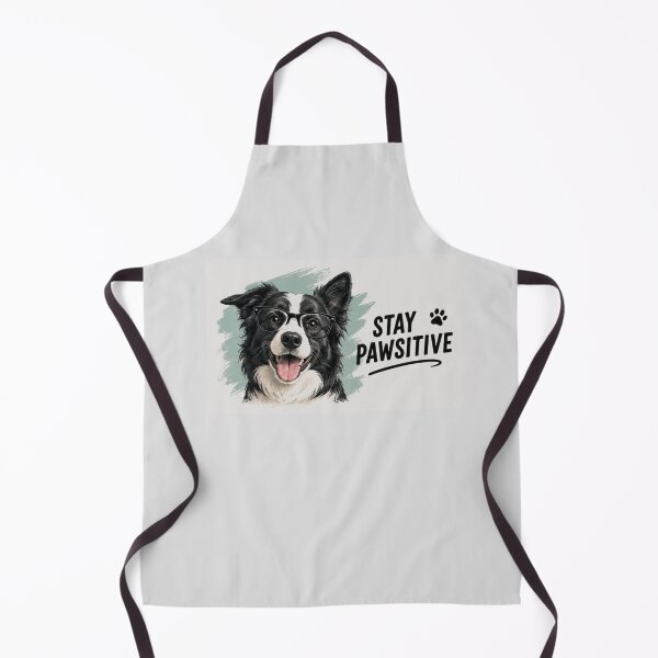 Item preview, Stay Pawsitive Funny Dog Shirt | Cute Border Collie Dog Lover Tee designed and sold by PoojaArtLab.