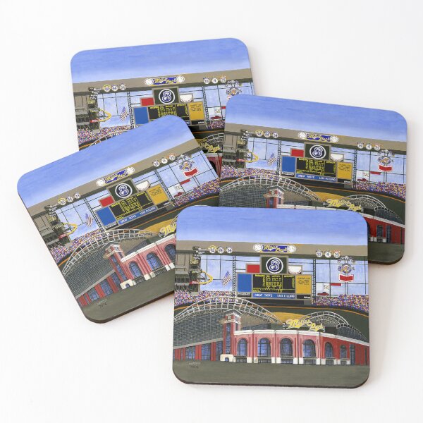 Item preview, Sport Team Stadium Art, Milwaukee, Wisconsin Baseball, Baseball Stadium Art designed and sold by GalleryTrio.