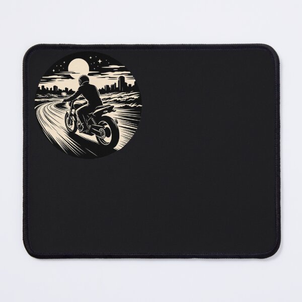Item preview, Midnight Rider Retro Motorcycle Design designed and sold by SilentPowerArt.