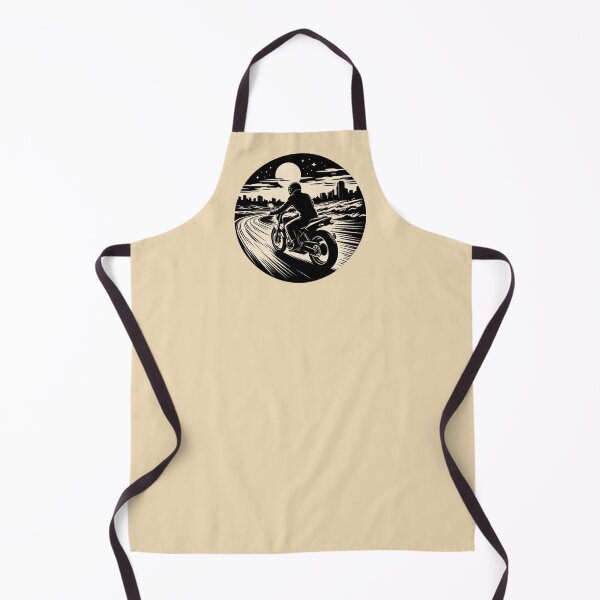 Item preview, Midnight Rider Retro Motorcycle Design designed and sold by SilentPowerArt.