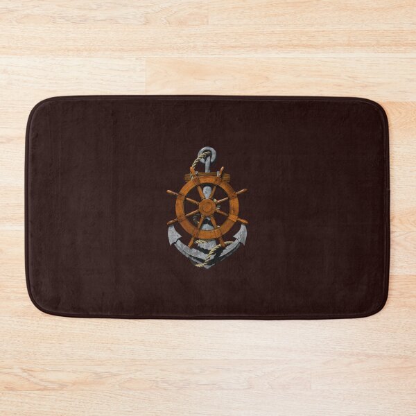 Item preview, Nautical Ships Wheel And Anchor designed and sold by FidelmaGomes.