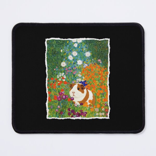 Item preview, Guinea Pig in Wildflower Garden Painterly Cottagecore Animal designed and sold by JordynLadukeg65.