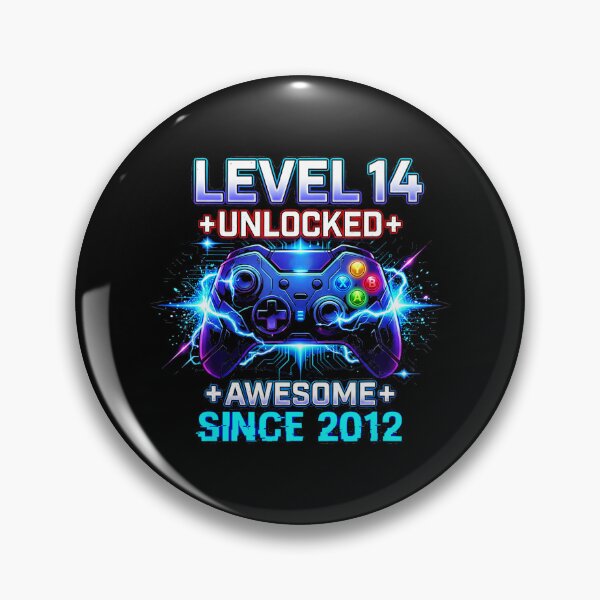Item preview, Level 14 Unlocked Retro Gamer Birthday with Neon Controller designed and sold by FGTV2021.