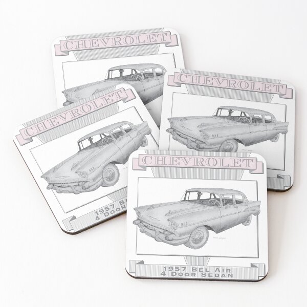 Item preview, Chevrolet Bel Air 1957 Sedan Hand-drawn designed and sold by Classic Car Art Drawings.